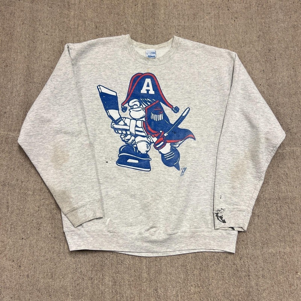 Vintage Milwauke‎ Admirals Sweatshirt Mens XL Gray 1990s
